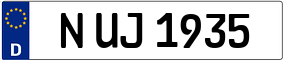 Truck License Plate